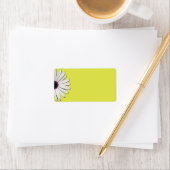 Daisy Yellow Adresetiketten Etiket (Insitu)