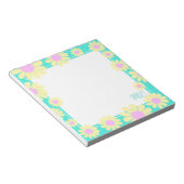 Daisy Yellow Aqua Notitieblok (Schuin)