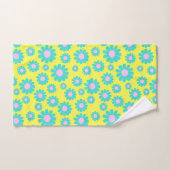Daisy Yellow Blauwgroen Bad Handdoek (Handdoek)