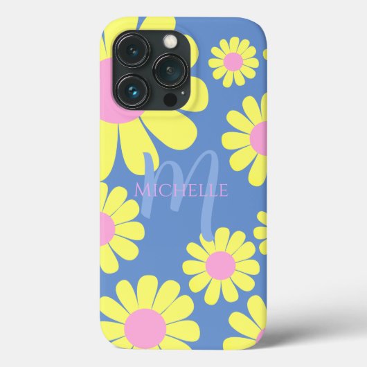 Daisy Yellow Blue Case-Mate iPhone Case (Achterkant)