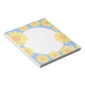 Daisy Yellow Blue Notitieblok (Schuin)