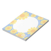 Daisy Yellow Blue Notitieblok (Linkerzijde)