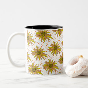 Daisy Yellow Flower Painting Boeket Koffie Mok