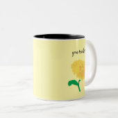 Daisy Yellow Flower Painting Coffee Mok (Voorkant rechts)