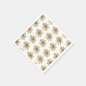Daisy Yellow Flower Painting Pattern Servet (Hoek)