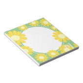 Daisy Yellow Green Notitieblok (Schuin)