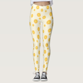 Daisy Yellow Leggings