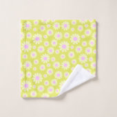 Daisy Yellow Limoen Bad Handdoek (Wasdoekje)