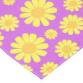 Daisy Yellow Maganta Tafelkleed (Gekanteld)
