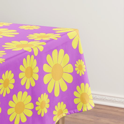 Daisy Yellow Maganta Tafelkleed (Voorbeeld)