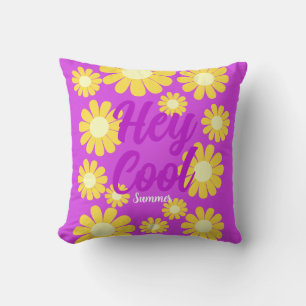 Daisy Yellow Magenta Kussen