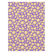 Daisy Yellow Paarse Tafelkleed (Voorkant)
