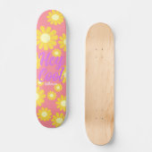 Daisy Yellow Peach Persoonlijk Skateboard (Voorkant)