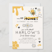 Daisy Zoet Als Kan Honing Bumble Bijen Verjaardag Kaart (Voorkant)