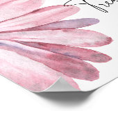 Daisy - zoete baby shower poster (Hoek)