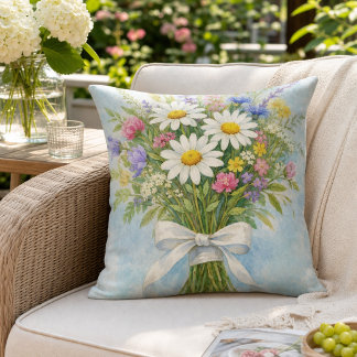 Daisy Zomer Boeket Bloem Buitenkussen
