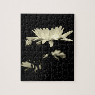 Daisy - zwart en wit legpuzzel