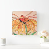 Daisyclock Vierkante Klok (Huis)