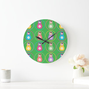 Daisyflower Matryoshka Grote Klok
