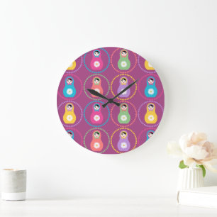 Daisyflower Matryoshka Grote Klok
