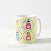 Daisyflower Matryoshka Koffiemok (Voorkant rechts)