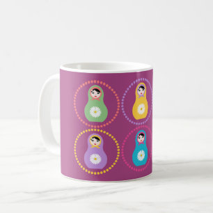 Daisyflower Matryoshka Koffiemok