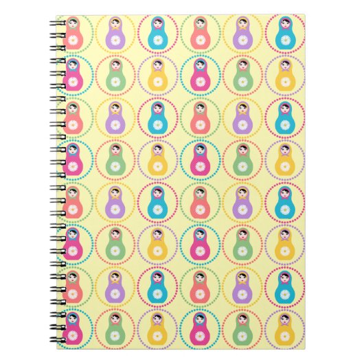 Daisyflower Matryoshka Notitieboek (Voorkant)
