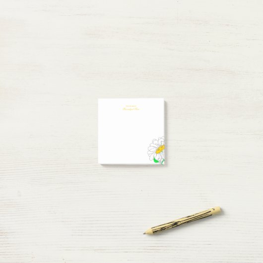 Daisy's Delight Post-it® Notes (Op bureau)