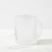 Daisy's - White Waterverf Dasies Matglas Koffiemok (Voorkant rechts)