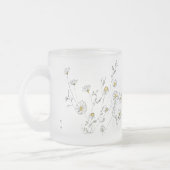 Daisy's - White Waterverf Dasies Matglas Koffiemok (Links)