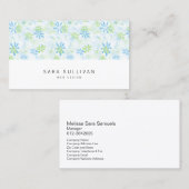 Daity Pastel Bloemen Web Design Visitekaartje (Voorkant / Achterkant)