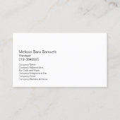 Daity Pastel Bloemen Web Design Visitekaartje (Achterkant)