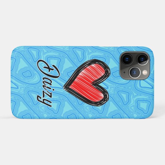 Daizy bagagelabel Case-Mate iPhone case (Achterkant (horizontaal))