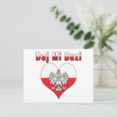Daj Mi Buzi Eagle Heart Briefkaart (Staand voorkant)