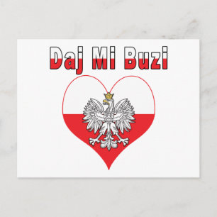 Daj Mi Buzi Eagle Heart Briefkaart