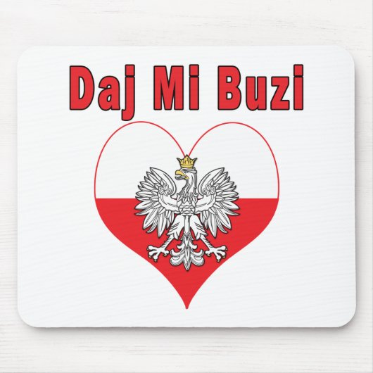 Daj Mi Buzi Eagle Heart Muismat (Voorkant)