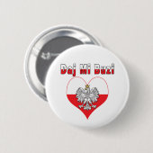 Daj Mi Buzi Eagle Heart Ronde Button 5,7 Cm (Voorkant /achterkant)