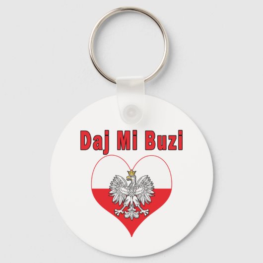 Daj Mi Buzi Eagle Heart Sleutelhanger (Voorkant)