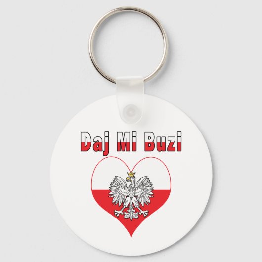 Daj Mi Buzi Eagle Heart Sleutelhanger (Voorkant)