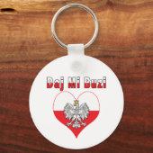 Daj Mi Buzi Eagle Heart Sleutelhanger (Voorkant)