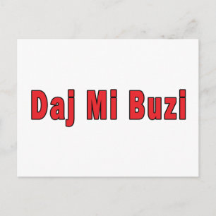 Daj Mi Buzi - Geef me een kus Briefkaart