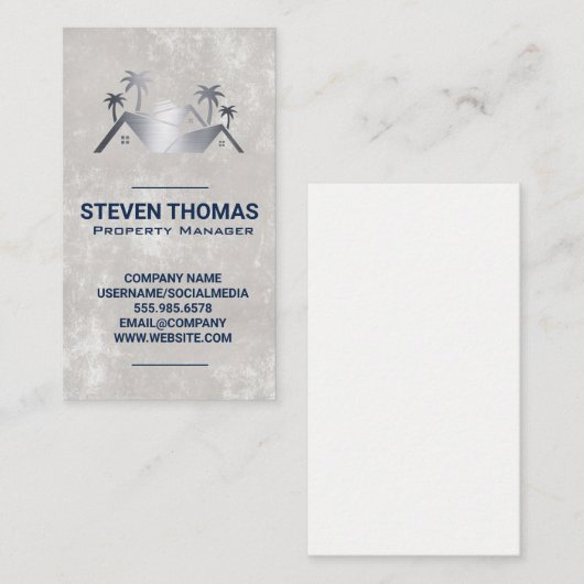 Dak en Bomen | Vastgoed Visitekaartje (Voorkant / Achterkant)