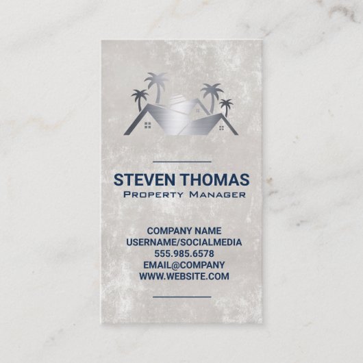 Dak en Bomen | Vastgoed Visitekaartje (Voorkant)