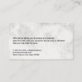 Dak en stadsgezicht | Marmer Visitekaartje (Achterkant)