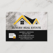 Dak en stadsgezicht visitekaartje (Voorkant)