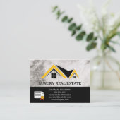 Dak en stadsgezicht visitekaartje (Staand voorkant)