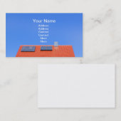 Dak met zonnepanelen visitekaartje (Voorkant / Achterkant)