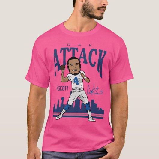 Dak Prescott Dallas Toon T-shirt (Voorkant)