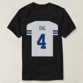 Dak Prescott Jersey Sticker T-shirt (Design voorkant)