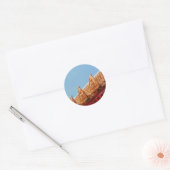 Dak van Boeddhistische Tempel in Thailand Ronde Sticker (Envelop)